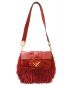 FENDI (フェンディ) ナッパロゴフリンジバケット レッド サイズ:- 8BR600-A0Q3-129-10429：79800円