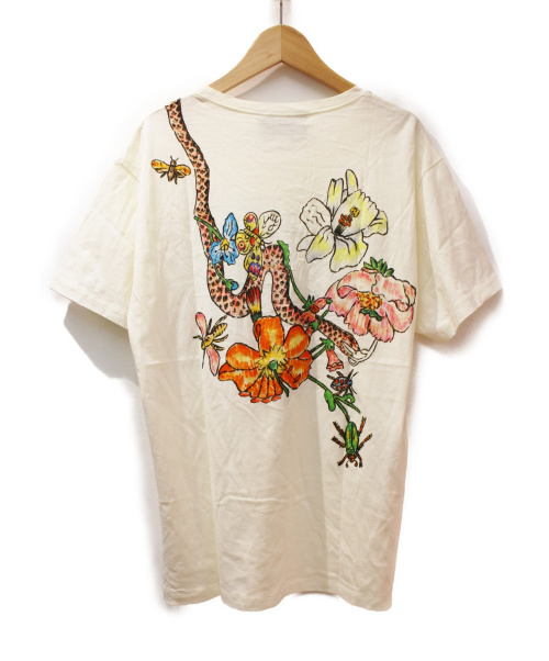 GUCCI（グッチ）GUCCI (グッチ) フローラルTシャツ アイボリー サイズ:Mの古着・服飾アイテム