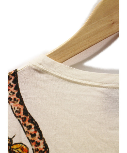 GUCCI（グッチ）GUCCI (グッチ) フローラルTシャツ アイボリー サイズ:Mの古着・服飾アイテム