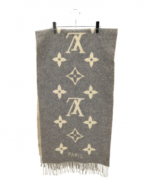 LOUIS VUITTON（ルイ ヴィトン）LOUIS VUITTON (ルイヴィトン) カシミヤストール グレー サイズ:－ エシャルプレイキャビックの古着・服飾アイテム