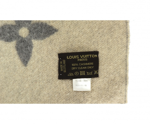 LOUIS VUITTON（ルイ ヴィトン）LOUIS VUITTON (ルイヴィトン) カシミヤストール グレー サイズ:－ エシャルプレイキャビックの古着・服飾アイテム