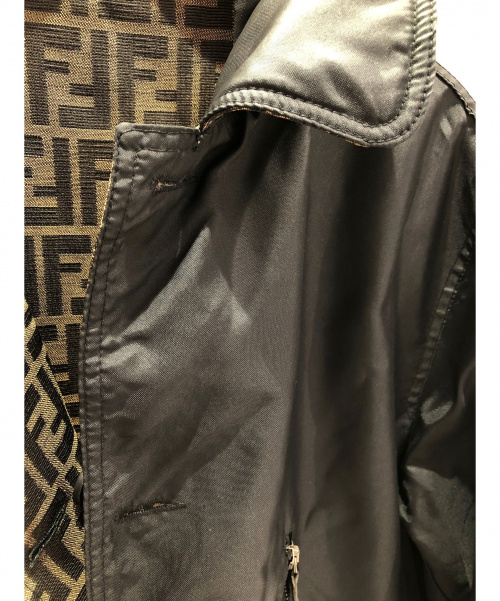 FENDI（フェンディ）FENDI (フェンディ) リバーシブルステンカラーコート ブラウン×ブラック サイズ:- ズッカ柄の古着・服飾アイテム