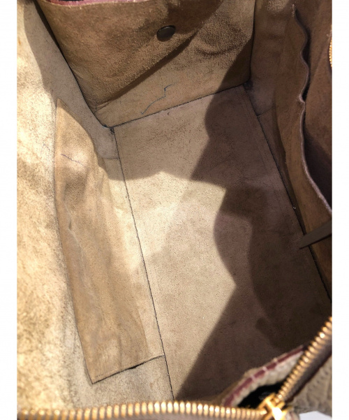CELINE（セリーヌ）CELINE (セリーヌ) リングバッグ グレージュ サイズ:-の古着・服飾アイテム