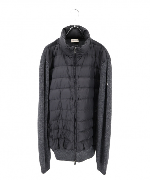MONCLER（モンクレール）MONCLER (モンクレール) ダウン切替ニットジャケット サイズ:－の古着・服飾アイテム