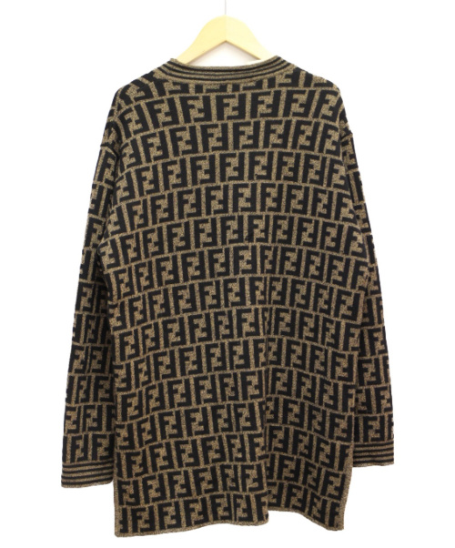 FENDI（フェンディ）FENDI (フェンディ) ズッカ柄ヴィンテージカーディガン ブラウン サイズ:40の古着・服飾アイテム