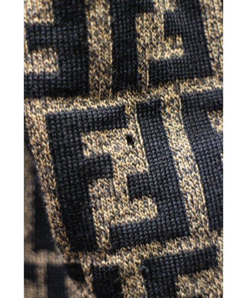 FENDI（フェンディ）FENDI (フェンディ) ズッカ柄ヴィンテージカーディガン ブラウン サイズ:40の古着・服飾アイテム