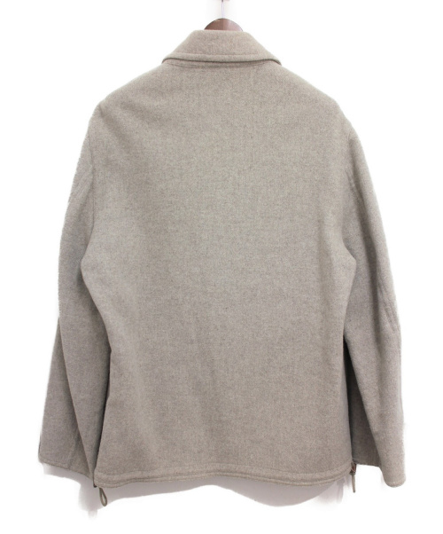 HERMES（エルメス）HERMES (エルメス) カシミア混ジップアップジャケット ベージュ サイズ:50の古着・服飾アイテム