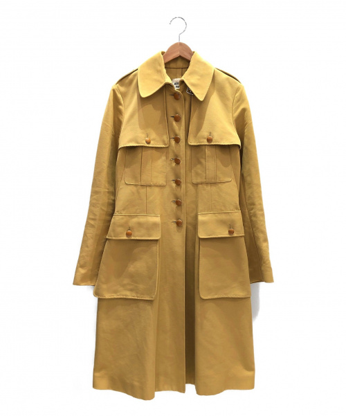 HERMES（エルメス）HERMES (エルメス) ベルト付きコート キャメル サイズ:38 ソルド品の古着・服飾アイテム