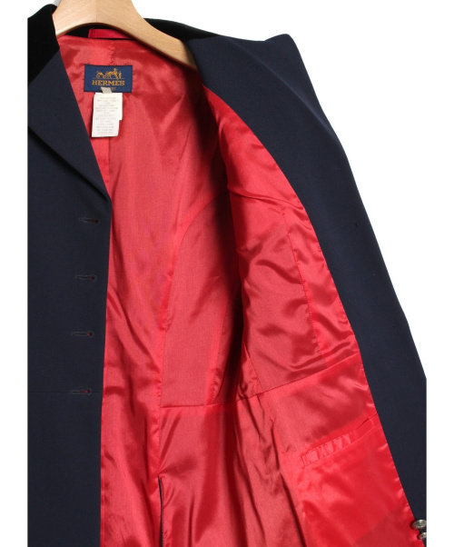 HERMES（エルメス）HERMES (エルメス) [OLD]テーラードジャケット ネイビー サイズ:40の古着・服飾アイテム