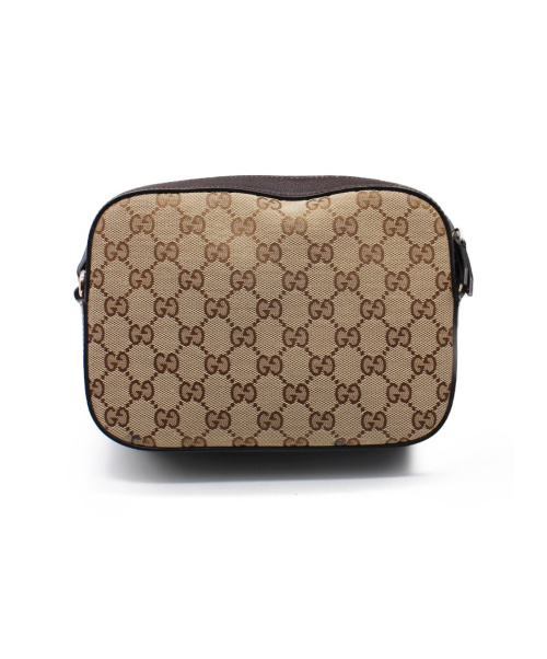 GUCCI（グッチ）GUCCI (グッチ) エンブロイダリーショルダーバッグ ブラウン サイズ:- GG 412008 -の古着・服飾アイテム
