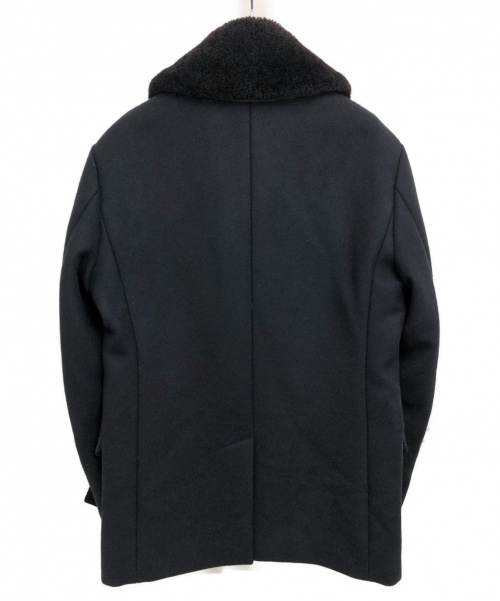 GUCCI（グッチ）GUCCI (グッチ) メルトンPコート ブラック サイズ:48の古着・服飾アイテム
