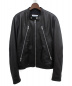 Maison Margiela（メゾンマルジェラ）の古着「19AW ハの字シングルライダースジャケット」｜ブラック