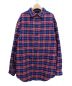 BALENCIAGA（バレンシアガ）の古着「19AW オーバーサイズチェックシャツ」｜ブルー×レッド
