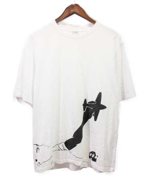 LOEWE（ロエベ）LOEWE (ロエベ) チャリティーTシャツ ホワイト サイズ:Lの古着・服飾アイテム