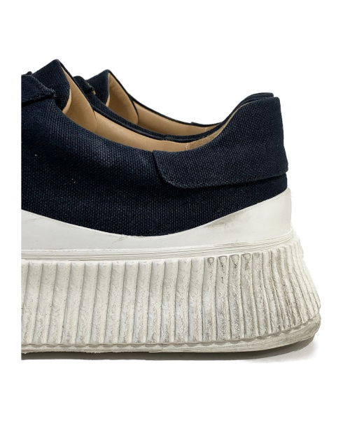 JIL SANDER（ジルサンダー）JIL SANDER (ジルサンダー) 19AW ロートップスニーカー ブラック×ホワイト サイズ:42 JI32535Bの古着・服飾アイテム