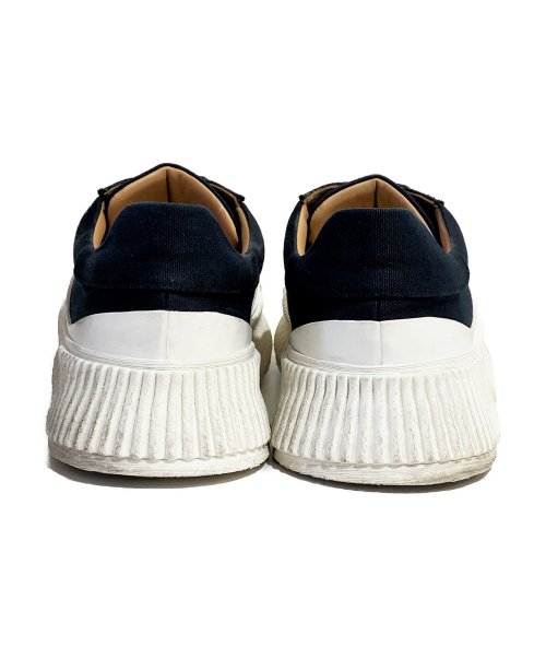 JIL SANDER（ジルサンダー）JIL SANDER (ジルサンダー) 19AW ロートップスニーカー ブラック×ホワイト サイズ:42 JI32535Bの古着・服飾アイテム