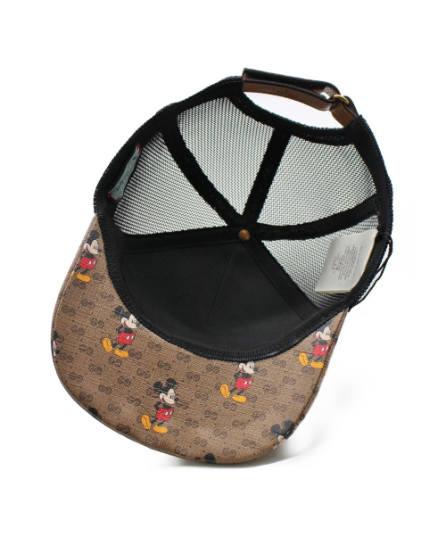 GUCCI（グッチ）GUCCI (グッチ) 20SS ×Disney ベースボールキャップ ブラウン サイズ:59cmの古着・服飾アイテム