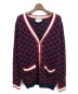 GUCCI（グッチ）の古着「19SS ジャガードカーディガン」｜ネイビー