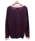 GUCCI (グッチ) 19SS ジャガードカーディガン ネイビー サイズ:S：69800円
