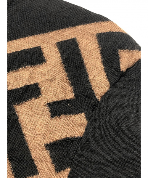 FENDI（フェンディ）FENDI (フェンディ) フロントロゴニット ブラック サイズ:48の古着・服飾アイテム