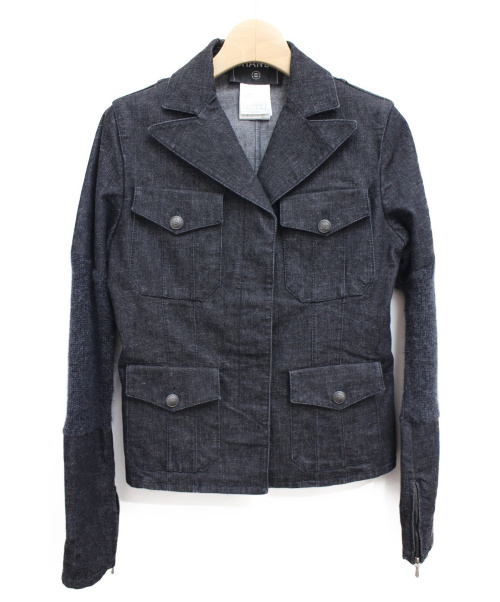 CHANEL（シャネル）CHANEL (シャネル) デニムジャケット グレー サイズ:36の古着・服飾アイテム
