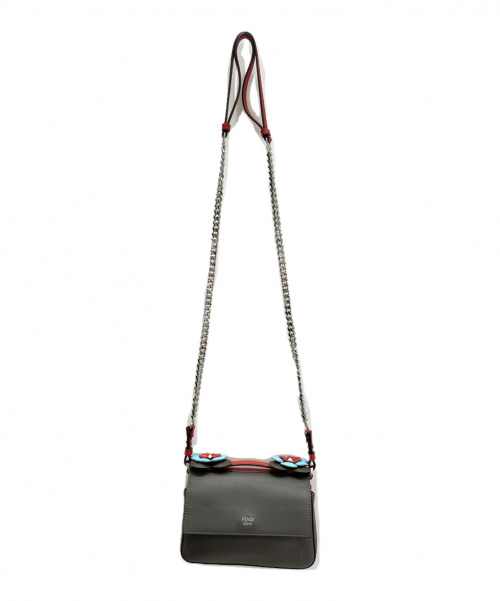 FENDI（フェンディ）FENDI (フェンディ) ダブルマイクロバケット グレー サイズ:- 8M0371の古着・服飾アイテム