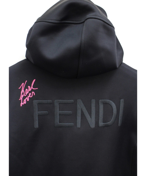 FENDI（フェンディ）FENDI (フェンディ) ジップパーカー ブラック サイズ:38の古着・服飾アイテム