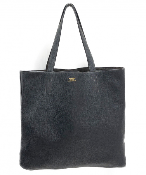 HERMES（エルメス）HERMES (エルメス) ドゥブルセンス45 ブラウン×ブラック サイズ:45 ドゥブルセンス45 □N(2010年)の古着・服飾アイテム