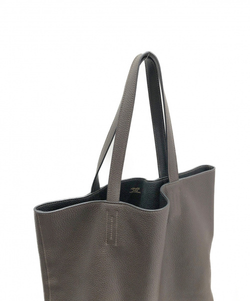 HERMES（エルメス）HERMES (エルメス) ドゥブルセンス45 ブラウン×ブラック サイズ:45 ドゥブルセンス45 □N(2010年)の古着・服飾アイテム