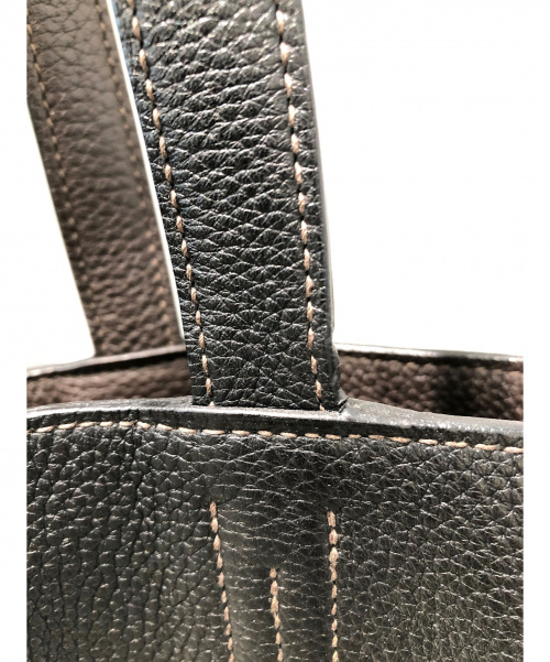 HERMES（エルメス）HERMES (エルメス) ドゥブルセンス45 ブラウン×ブラック サイズ:45 ドゥブルセンス45 □N(2010年)の古着・服飾アイテム