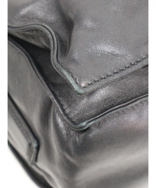 LOEWE（ロエベ）LOEWE (ロエベ) タッセルレザーショルダーバッグ ブラック フラメンコ30 011407の古着・服飾アイテム