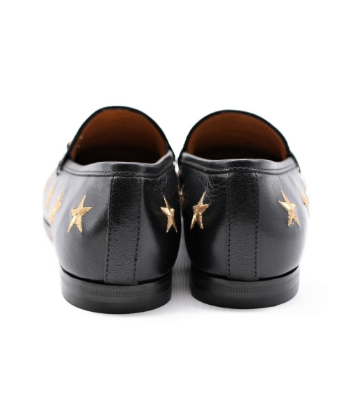 GUCCI（グッチ）GUCCI (グッチ) エンブロイダリービットローファー ブラック サイズ:37 505281の古着・服飾アイテム