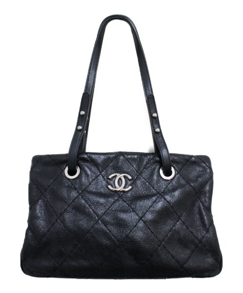 CHANEL（シャネル）CHANEL (シャネル) ワイルドステッチ ココマークトートバッグ ブラック サイズ:-の古着・服飾アイテム