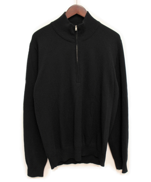 Maison Margiela（メゾンマルジェラ）Maison Margiela (メゾンマルジェラ) ハーフジップニット ブラック サイズ:Lの古着・服飾アイテム