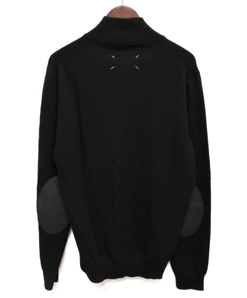 Maison Margiela（メゾンマルジェラ）Maison Margiela (メゾンマルジェラ) ハーフジップニット ブラック サイズ:Lの古着・服飾アイテム