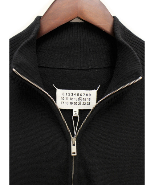 Maison Margiela（メゾンマルジェラ）Maison Margiela (メゾンマルジェラ) ハーフジップニット ブラック サイズ:Lの古着・服飾アイテム
