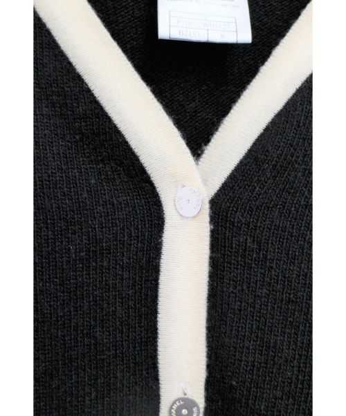 CHANEL（シャネル）CHANEL (シャネル) カシミヤカーディガン ブラック サイズ:36の古着・服飾アイテム