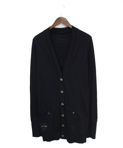 CHROME HEARTS（クロムハーツ）CHROME HEARTS (クロムハーツ) クロスボールカーディガン ブラック サイズ:Ｍの古着・服飾アイテム