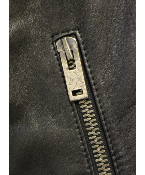 Maison Margiela（メゾンマルジェラ）Maison Margiela (メゾンマルジェラ) 八の字ライダースジャケット ブラック サイズ:44の古着・服飾アイテム