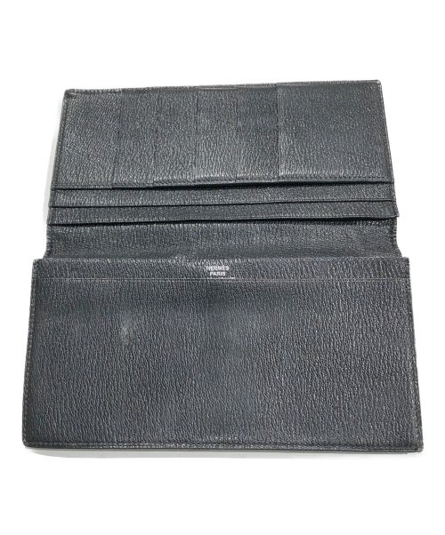HERMES（エルメス）HERMES (エルメス) フレミング長財布 ブラック サイズ:-の古着・服飾アイテム
