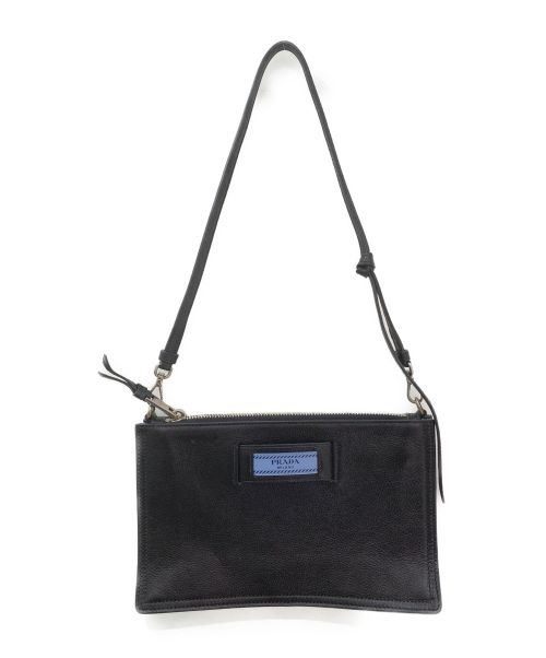 PRADA（プラダ）PRADA (プラダ) エティケット/ショルダーポーチ ブラック サイズ:-の古着・服飾アイテム