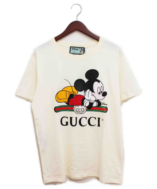 GUCCI（グッチ）GUCCI (グッチ) 20SS ×DISNEY Oversize T-shirt アイボリー サイズ:XSの古着・服飾アイテム