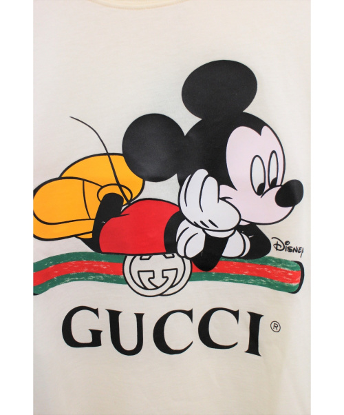 GUCCI（グッチ）GUCCI (グッチ) 20SS ×DISNEY Oversize T-shirt アイボリー サイズ:XSの古着・服飾アイテム
