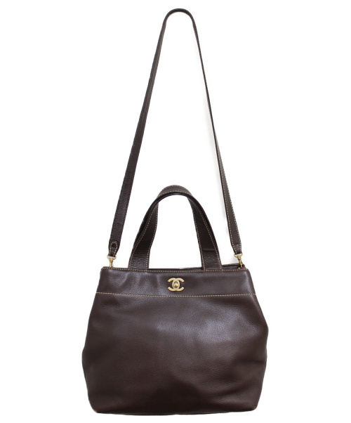 CHANEL（シャネル）CHANEL (シャネル) 2WAYショルダーバッグ ブラウン サイズ:- 6848590の古着・服飾アイテム