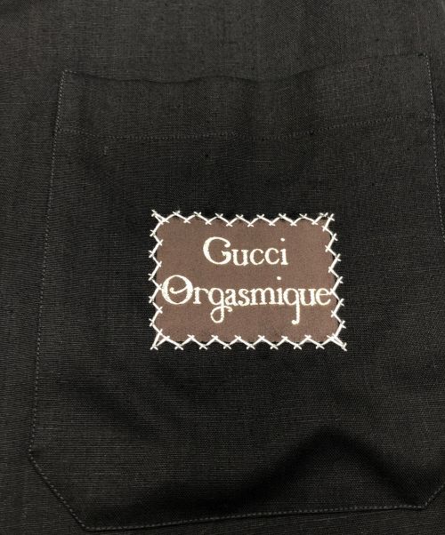 GUCCI（グッチ）GUCCI (グッチ) 20SS Orgasmiqueボーリングシャツ ブラック サイズ:42の古着・服飾アイテム