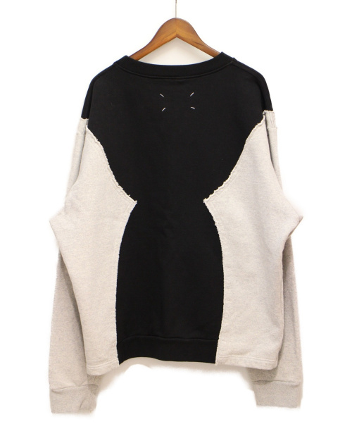Maison Margiela（メゾンマルジェラ）Maison Margiela (メゾンマルジェラ) 20SS 再構築カレンダークルーネック ブラック×グレー サイズ:48の古着・服飾アイテム