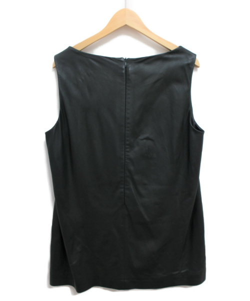 HERMES（エルメス）HERMES (エルメス) レザープルオーバーベスト ダークグリーン サイズ:46の古着・服飾アイテム