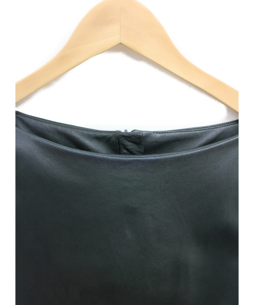 HERMES（エルメス）HERMES (エルメス) レザープルオーバーベスト ダークグリーン サイズ:46の古着・服飾アイテム