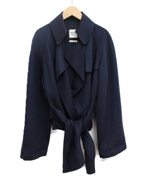 HERMES（エルメス）HERMES (エルメス) カシミヤショートジャケット ネイビー サイズ:34の古着・服飾アイテム
