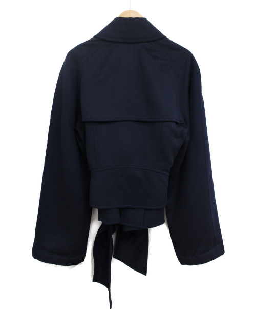 HERMES（エルメス）HERMES (エルメス) カシミヤショートジャケット ネイビー サイズ:34の古着・服飾アイテム